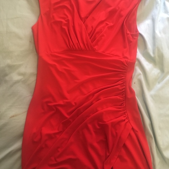 Ralph Lauren Bright Red Cocktail Dress - Picture 5 of 5